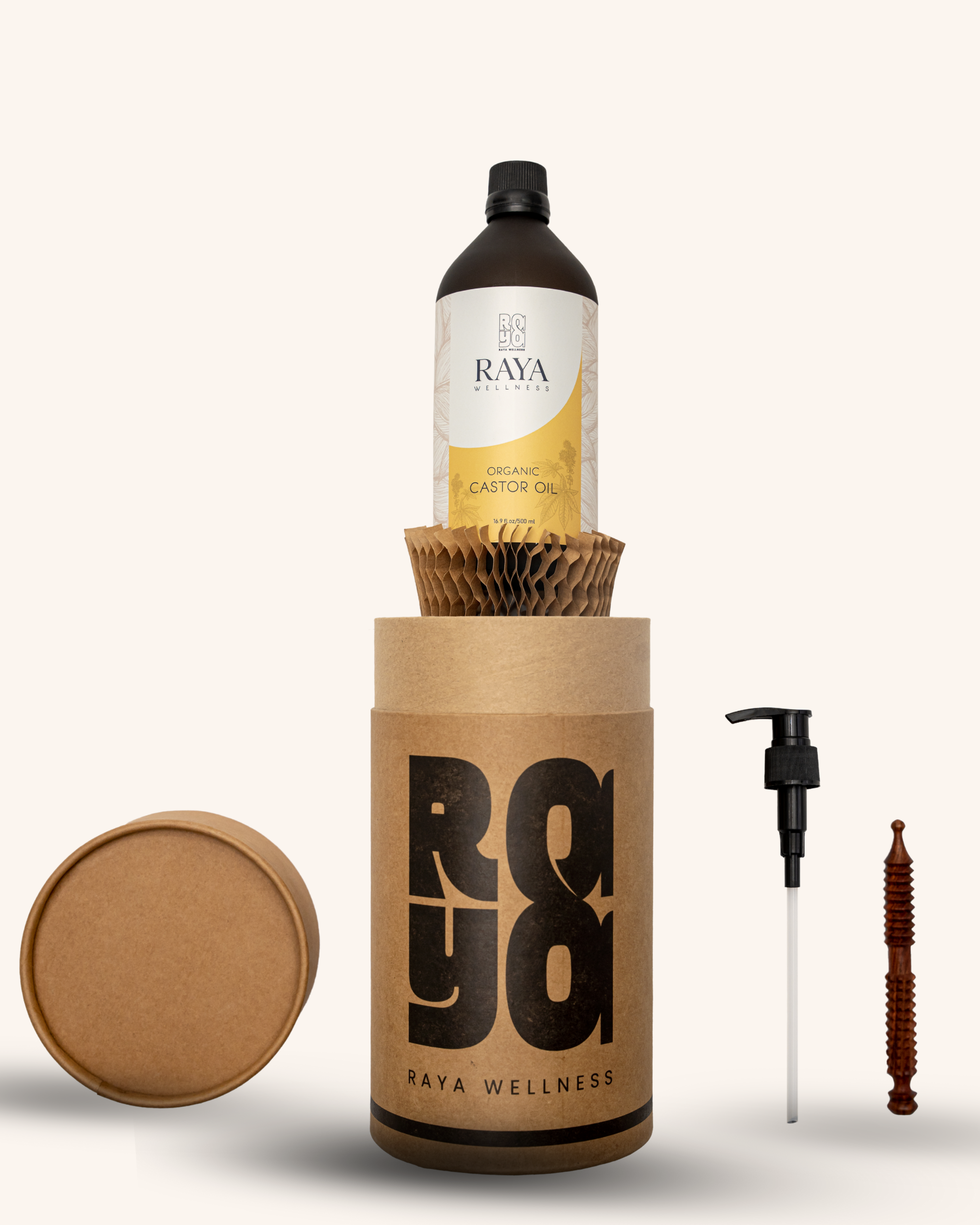Pure Organic Castor Oil 100ml - Cold-Pressed Ricinus Communis Oil for Hair Growth & Skin Nourishment
