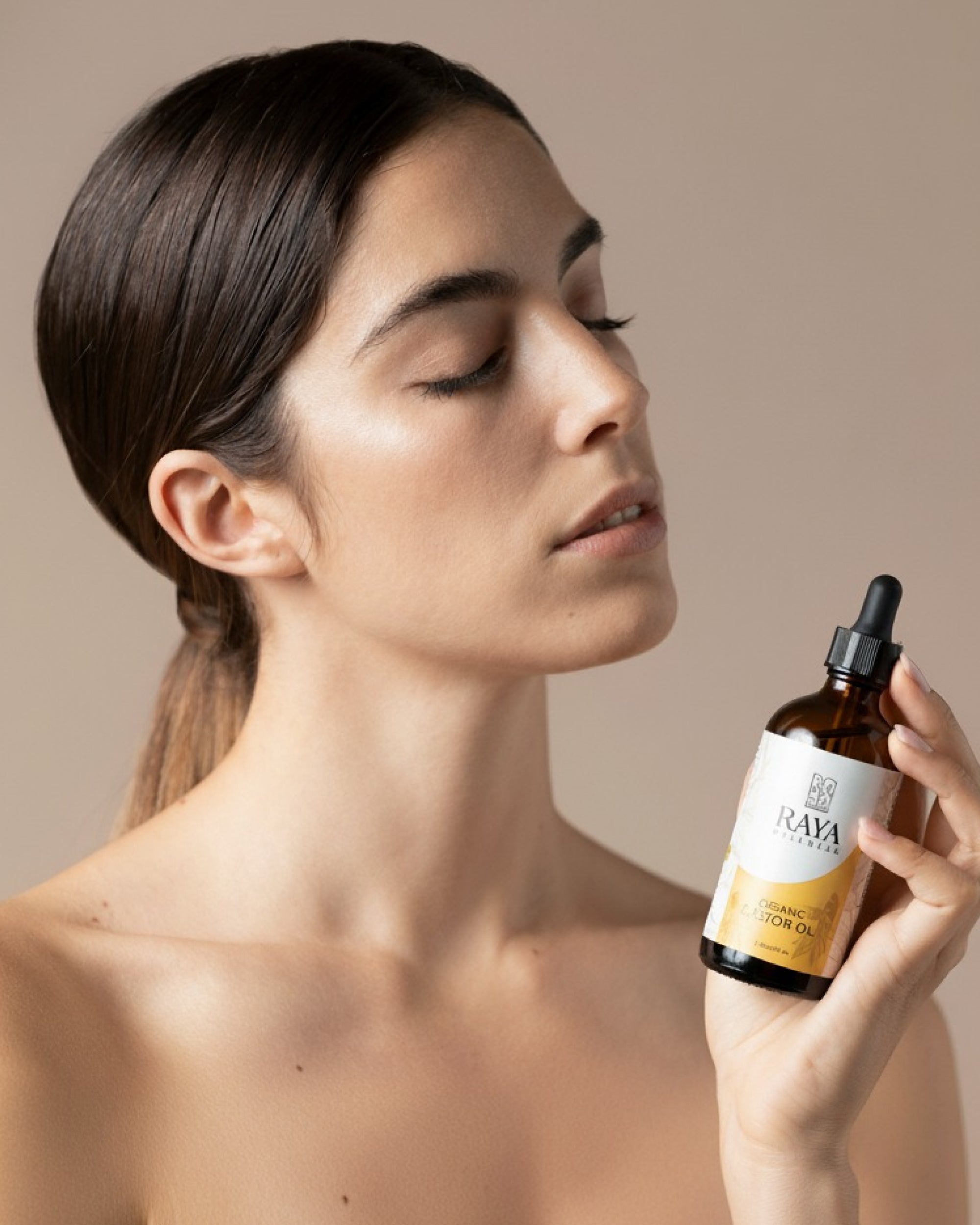 Pure Organic Castor Oil 100ml - Cold-Pressed Ricinus Communis Oil for Hair Growth & Skin Nourishment