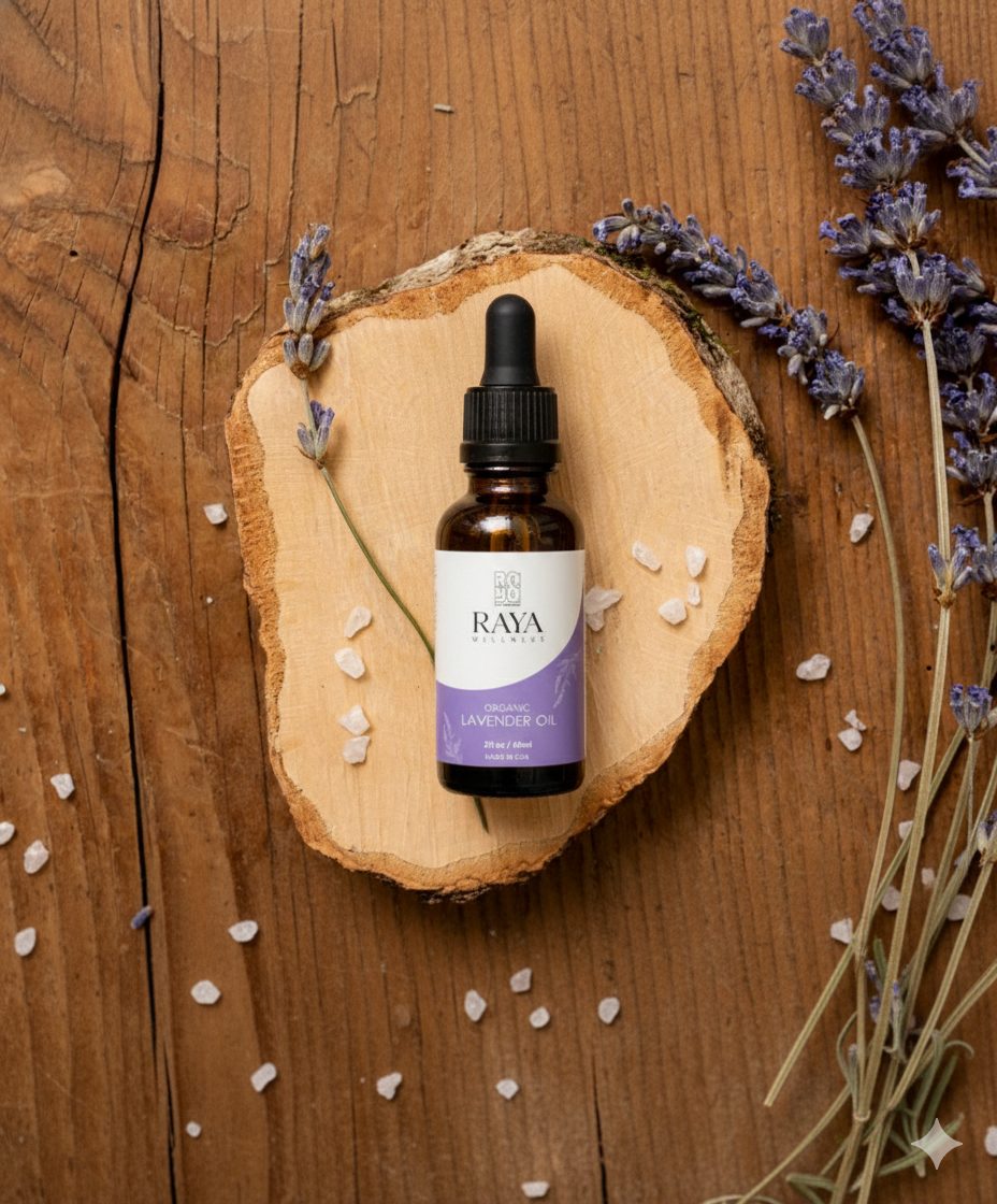 Raya Wellness - USDA Organic Lavender Essential Oil - Steam-Distilled Raya Wellness USA Raya Wellness - USDA Organic Lavender Essential Oil - Steam-Distilled Raya Wellness USA