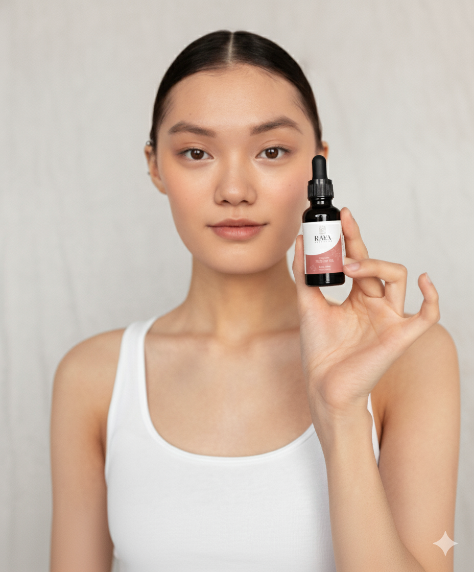 Raya Wellness Organic Rosehip Seed Oil – 2 fl oz (60 ml) | Cold-Pressed Facial Oil | USDA Organic